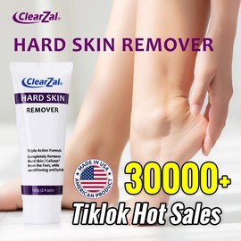 Clearzal Dry  Cracked Feet Repair Ultra-Hydrating Hand and Foot Cream Hard Skin Moisturizer, 3.5 oz. Contains Urea, Salicylic Acid, for Dry, Chapped, Cracked Feet, Dead Skin Remover, For Thick, Cracked, Rough Skin , dead skin and dry skin cream repair:_1 PACK