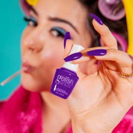 Gelish MINI Let's Roll Summer Collection - Long-Lasting Soak Off Gel Nail Polish, Vibrant Color, High Shine, Chip-Resistant Formula, Professional Quality (This Is How I Roll, 9mL)