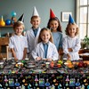 Science Party Supplies, Includes Plates, Tablecloth, Cups, Straws, for Boy