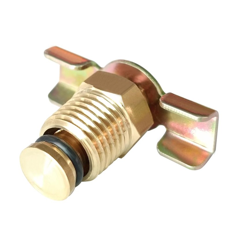 BesNPT Brass 1/4'' NPT Male Air Compressor Drain Valve with