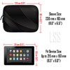 Tablet Sleeve Carrying Case w/Hidden Handle - Twilight Gray Black