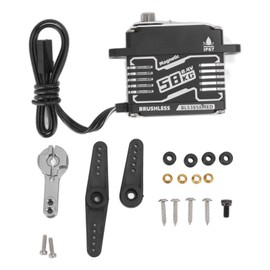 58KG Coreless Servo Motor Great Torsion Programmable IP67 Waterproof Servo for RC Cars Robots DC6‑8.4V 360°(±5°)