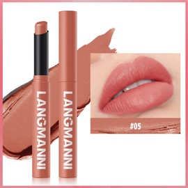 MESUROSE Matte Lipstick - Non-Sticky, Long-Lasting & Waterproof Lipstick for Women, Richly Pigmented, Hydrating Lip Makeup with Smudge-Proof Formula, 1 Count, 0.07oz