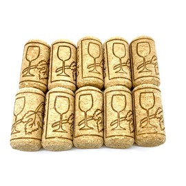 Aliotech 10PCS Natural Soft Wood Corks Straight Wooden Bottle Stopper(0.83"W x 1.54"H)