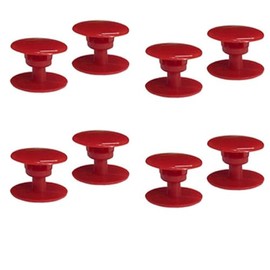 8 Sets Replacement Rivets Button for Beach Shoe Repair Replacement Parts for Clog Shoe Strap Repair (Red)