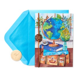 Papyrus Blank Card (Travel The World)