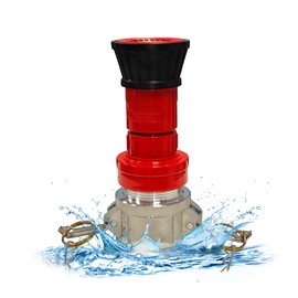 ZYfire Fire Hose Nozzle - 2" NPSH Heavy Duty Fire Suppression Nozzle with Aluminum Camlock Fitting 2 inch Fire Hose Constant Flow Fog Nozzle (Not for NST/NH Thread)