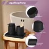 GAHEFY Black Bathroom Countertop Accessories Set - Soap Dispenser and