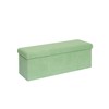B FSOBEIIALEO Small Storage Ottoman Cube Sherpa Ottomans Foot Rest,