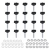 sourcing map 20pcs Star Clamping Knobs with Nuts Washers, M6