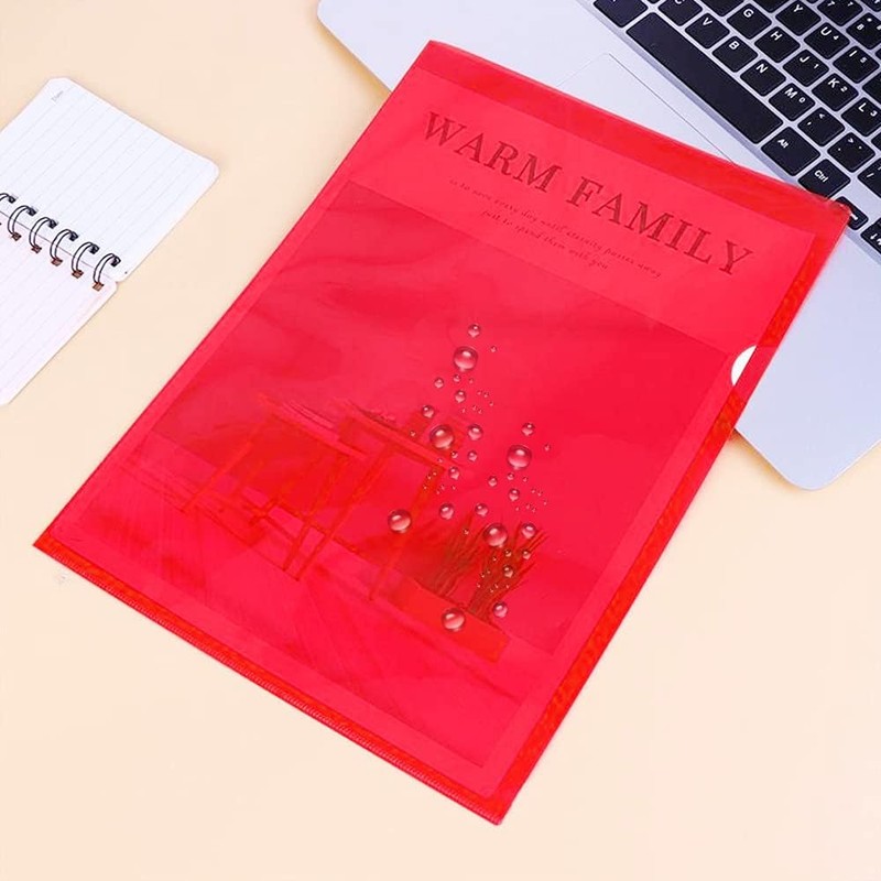 YunBey Pack of 12 A4 Document Wallets Coloured Plastic Document