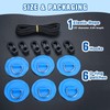 Yetaha 6 Pack Stainless Steel D Rings PVC Patch, 8.2ft