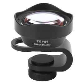 75mm Mobile Phone Macro Lens,10X Magnification M14 X P0.75 Mobile Phone Camera Macro Lens External Aspherical Macro 40-75mm Close Focus Lens, for Phone for iOS Pad