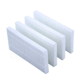 Pack of 4 HEPA Filters for Cecotec Conga Series 1690, 1890, 2090, 2290 Panoramic and 2690 Dust Tank Filter Needs to be mounted on housing