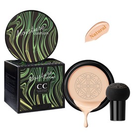 Mushroom Head Air Cushion Foundation BB Cream, Liquid Foundation CC Cream, Concealer Lasting Nude Makeup Brightening Pigment CC Liquid Foundation, Oil Control Moisturizing