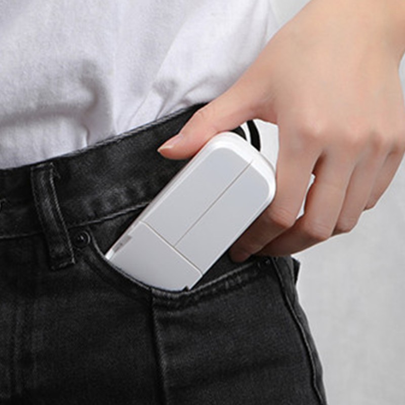 Folding Electric Fan Double Headed Portable Handheld Mini USB Fan