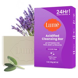 Lume- Barra limpiadora corporal acidificada - Control de olores las 24 horas - Elimina el olor mejor que el jabón - Hidratante