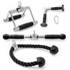 GYMAX Home Gym Accessories, Cable Machine Attachment Set with Snap