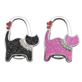 2 Pieces of Cat-Shaped Hooks, Creative Hooks, Portable Desktop Hooks, Bag Hooks, Travel Accessories