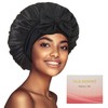 100% Mulberry Silk Bonnet for Sleeping Women, Real Silk Bonnet