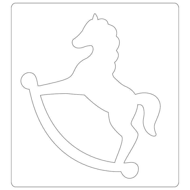 Sizzix Bigz Die-Rocking Horse by Olivia Rose, 665349, Multicolor, One