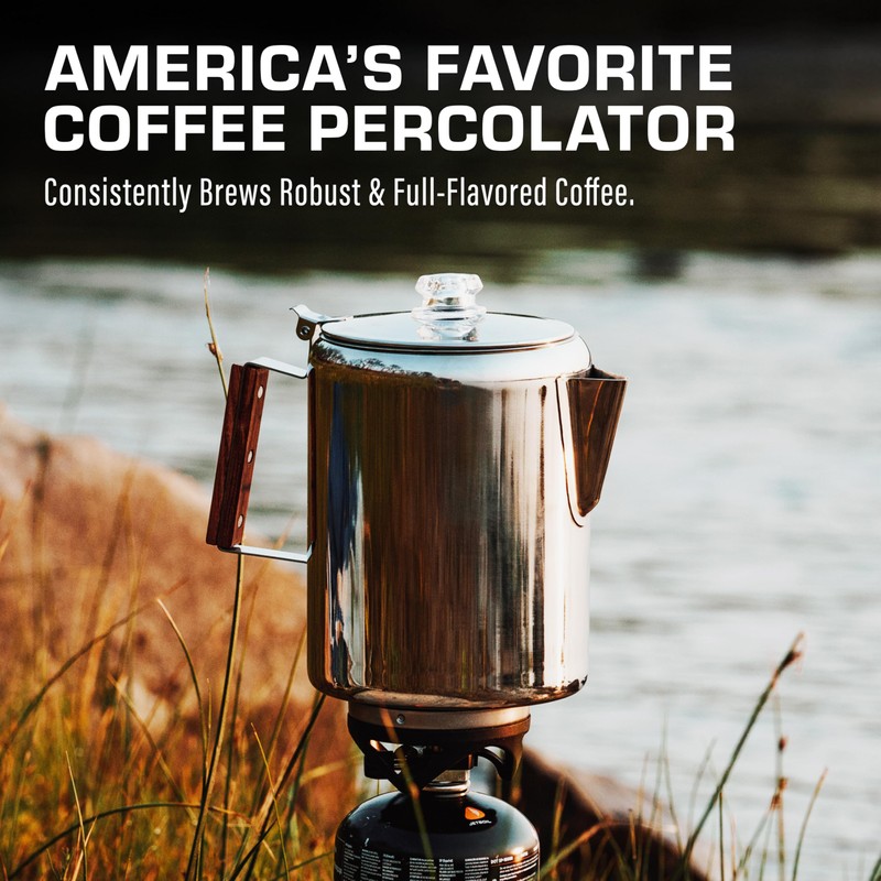 COLETTI Bozeman Percolator Coffee Pot — NO Aluminum or Plastic