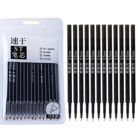 30 Pcs Gel Pen Refills - Black Ink, 0.5mm Fine Point, Erasable