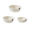 3 Piece Cotton Rope Woven Storage Basket Set Round Cotton