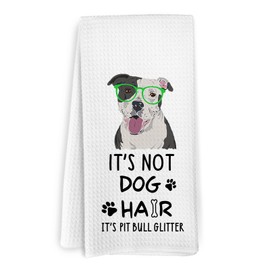 KFXHANGD Funny Pitbull Gifts Kitchen Towels, Pit Bull Gifts for Women, Pitbull Mom Gifts, Pit Bull Hand Dish Towels for Bathroom Kitchen, Pitbulls Gifts for Pitbull Lovers, 16x24 Inch