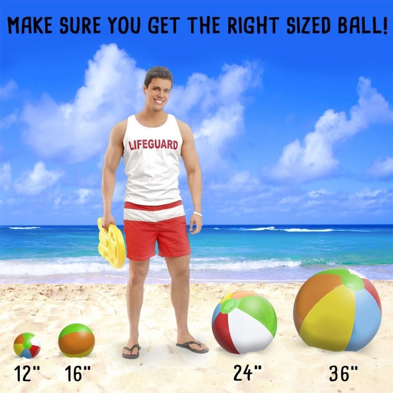 Sol Coastal 24" Six-Color Beach Ball for Play Beach Volleyball