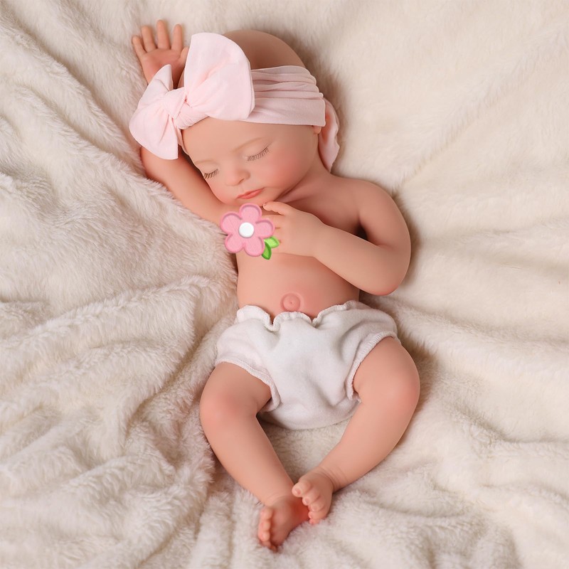 BABESIDE Silicone Baby Doll - 16 Inch (Weight 5 lb)