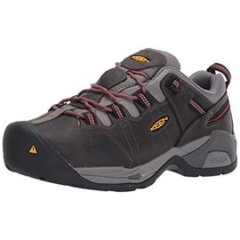 KEEN Utility Men's Detroit XT Low Steel Toe Metatarsal Guard Work Boot, Steel Grey/Bossa Nova, 9 Wide US