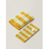 Autumn Citrus Striped Bath Towel,100% Combed Cotton,Soft Absorbent