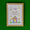 Carousel Home Kids Artwork Display Frame | Front-Opening A4 Storage