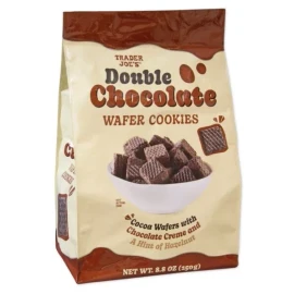 Trader Joe's 2 Pack Trader Joe’s Double Chocolate Wafer Cookies 8.8 oz Each Pack