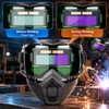 Auto-Darkening Welding Face Shield for Welding & Polishing – Removable
