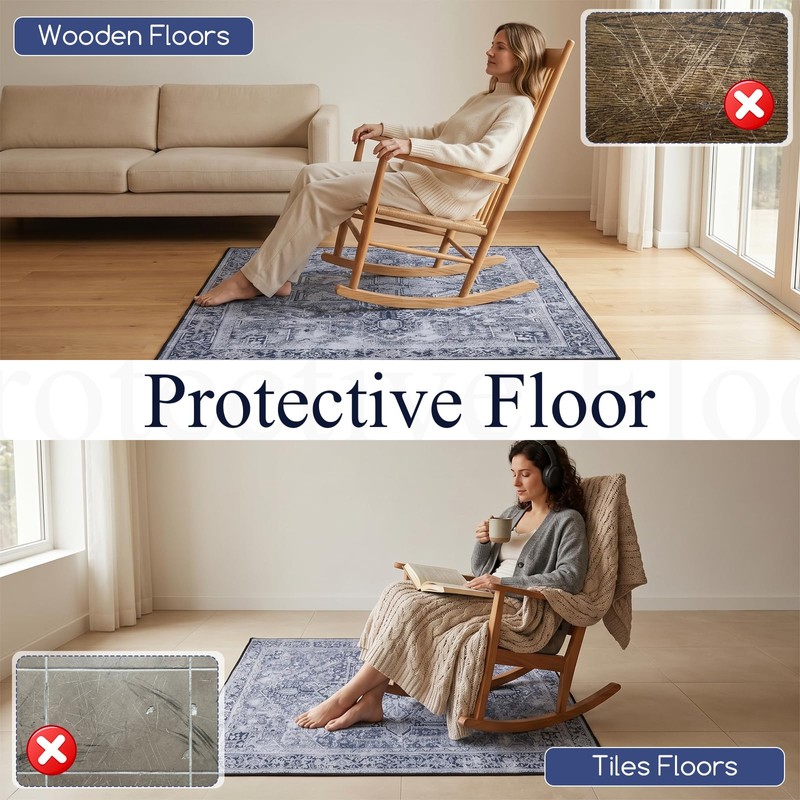 1 Pcs Non Slip Recliner Chair Mat for Hardwood Floors