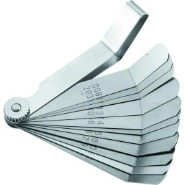 BikeMaster 12-Blade Angled Combination Tappet Feeler Gauge Set - Pack of 3