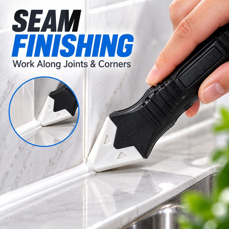 9-in-1 Caulking Tool Kit for Sealant Finishing – Multi-Shape Scrapers
