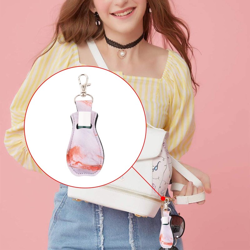 CM Clip-on Chapstick Sleeve Lip Balm Holder Neoprene Lipstick Holder