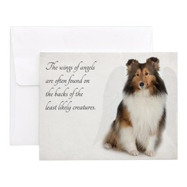 CafePress Sheltie Notecards (Set Of 10) 4.25" x 5.5" Notecards 10 Pack
