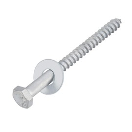 HROMIGRY 1/4" x 3" Lag Bolts (100 Pcs) Lag Screws for Wood, Hot Dip Galvanized, Hex Head with Washers
