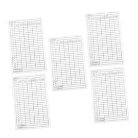 BESPORTBLE 5pcs Portable Golf Scorecards Cards Coated Paper Sports Score Cards for Golf