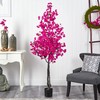 Nearly Natural 6ft. Bougainvillea Artificial Tree, Pink