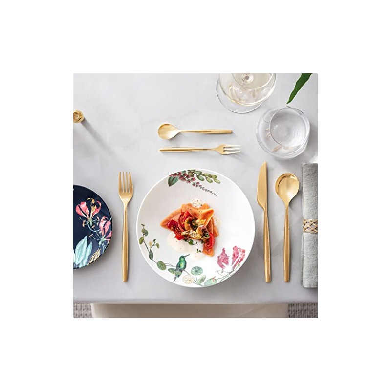Villeroy & Boch Signature Avarua Soup Plate, 22 cm, White/Multi-Coloured