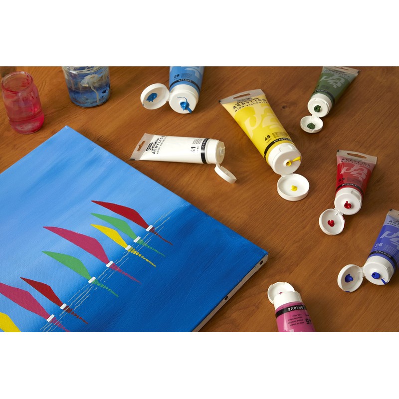 Pebeo Studio Acrylics - Colore Acrilico, 250 ml, Colore: Bianco