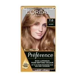 L'Oreal Paris Preference Hair Dye, Long Lasting, Luminous Permanent Hair Colour, 7, Vienna