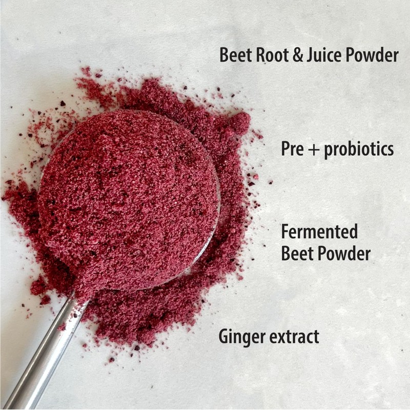 Organic Traditions Beet Latte with Fermented Beetroot Instant Dairy Free