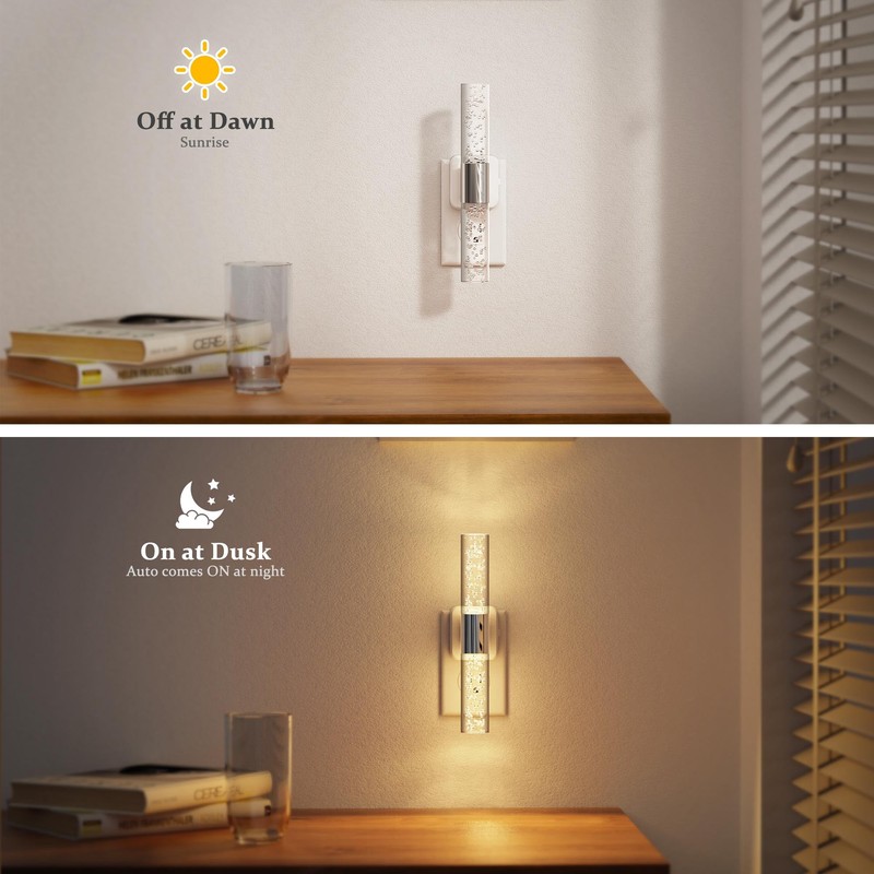 JandCase Night Lights Plug into Wall, 180° Rotating 2 Pack