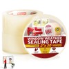 XFasten Transparent Window Weather Stripping Tape 2”x30yds (3-Pack Total 90yds),